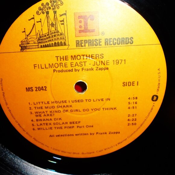 frank zappa & the mothers fillmore east june 1971 vintage lp -  progressive rock - Picture 3 of 3